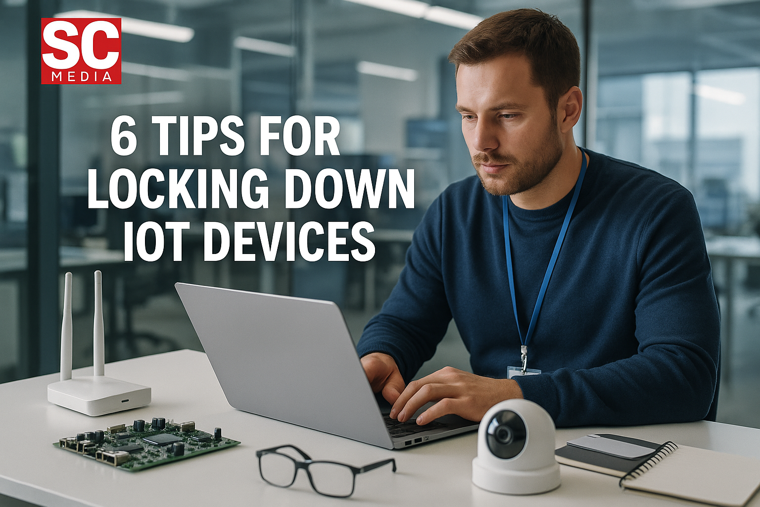 6 tips for locking down IoT devices - SC Media technical article visual