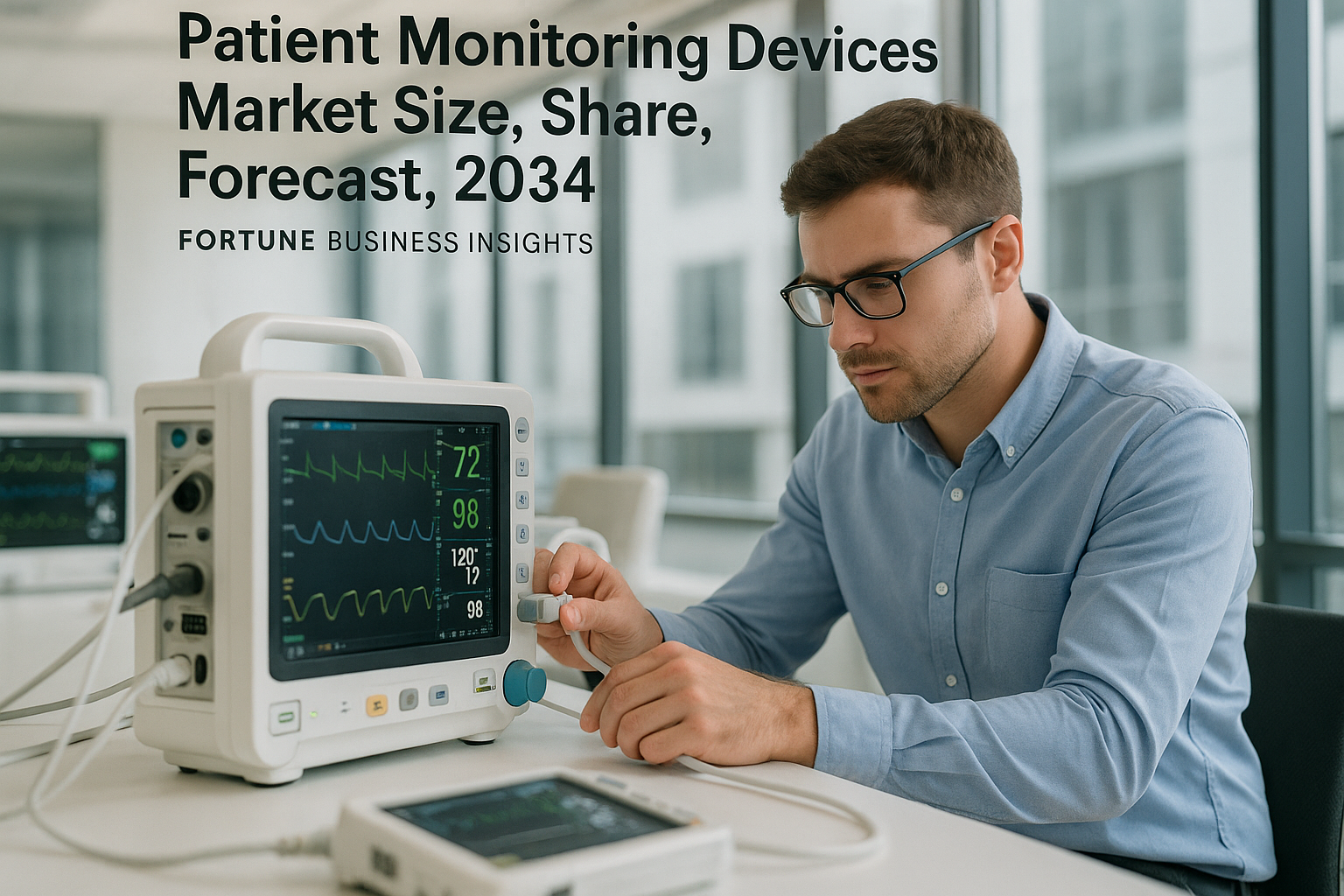Patient Monitoring Devices Market Size, Share, Forecast, 2034 - Fortune Business Insights technical article visual